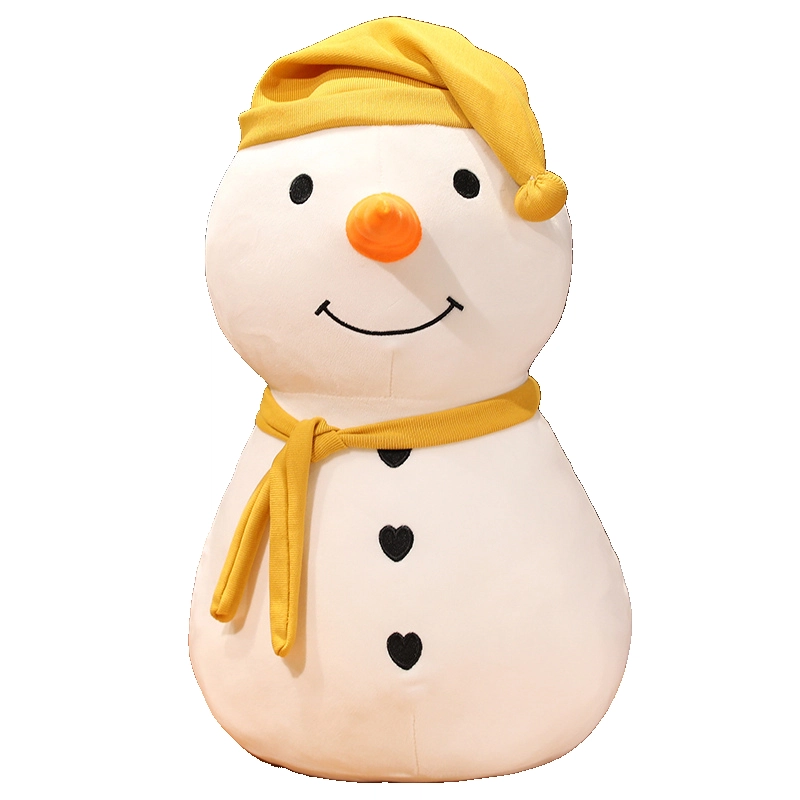 安之静雅 可坐超萌雪人 玩偶 毛绒公仔