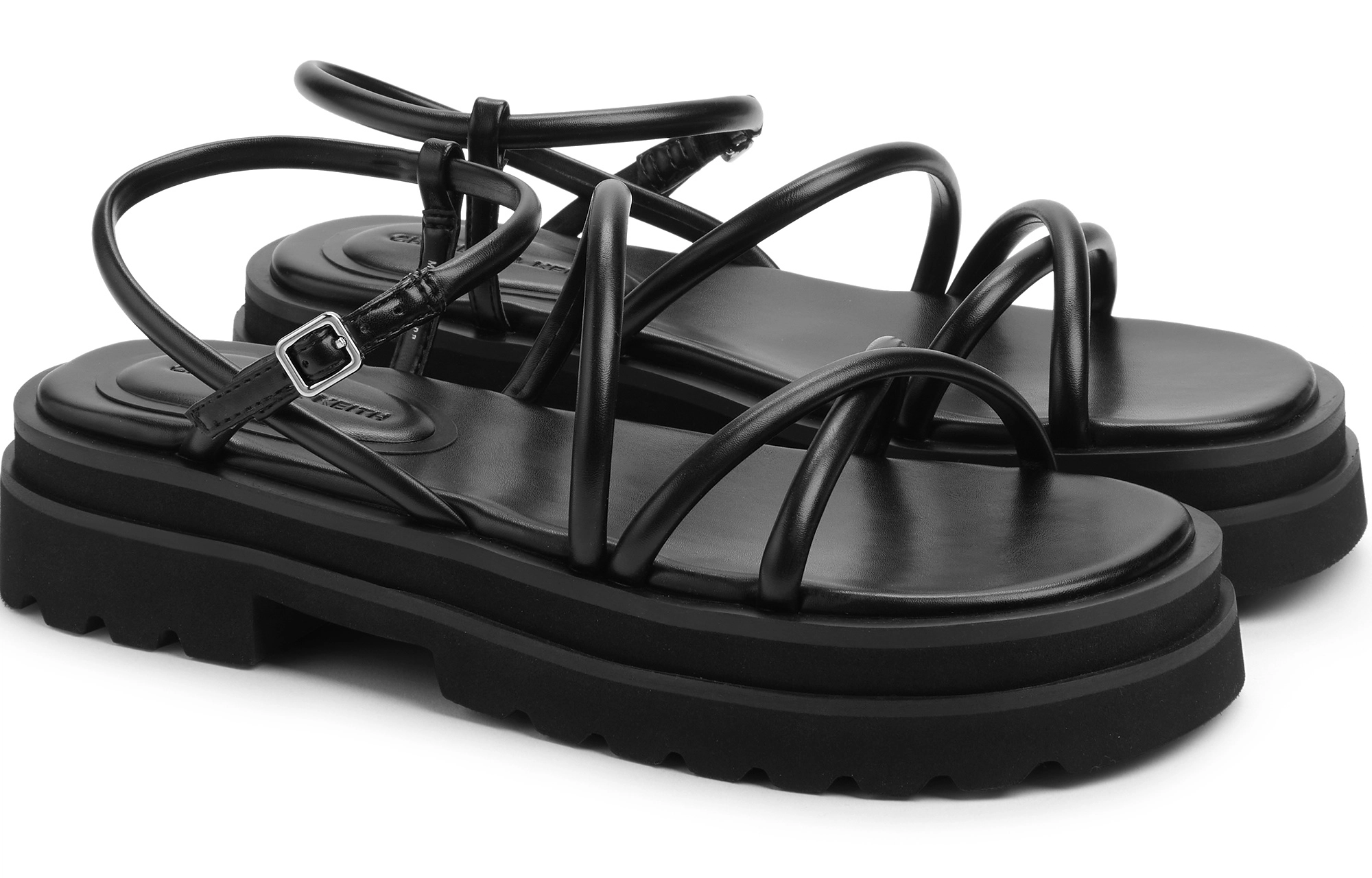 CHARLESKEITH ck EVAPU 4.1cm SilverBeigeBlack
