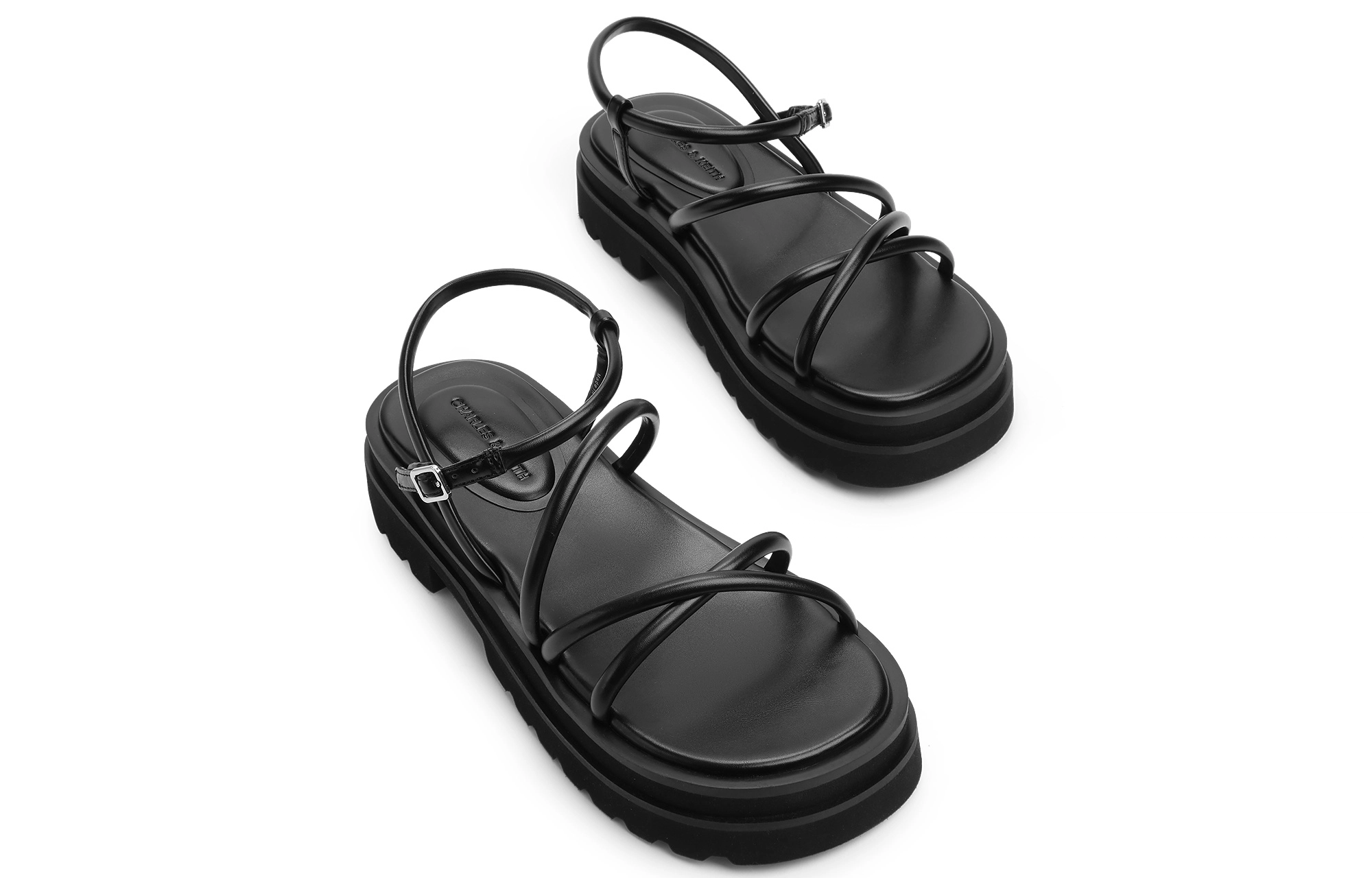 CHARLESKEITH ck EVAPU 4.1cm SilverBeigeBlack