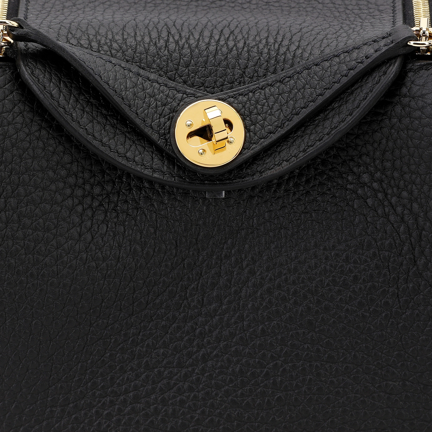 HERMES Lindy Mini 19 Taurillon Clemence Noir