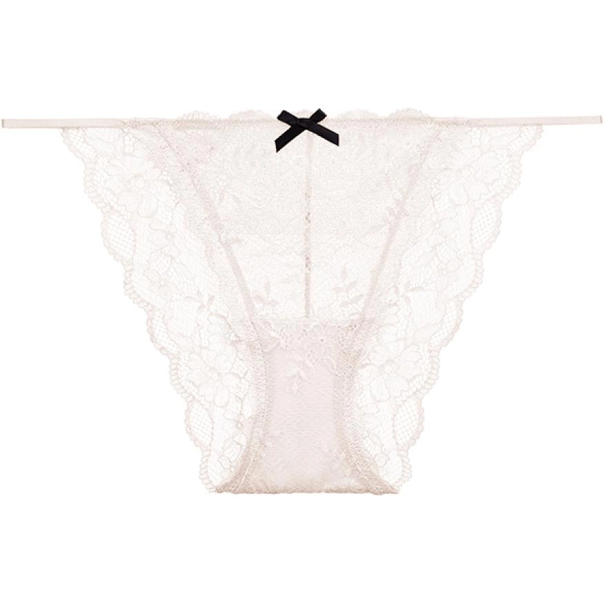Victoria's Secret PINK Floral lace overlay with fine ribbon bikiniCW 1