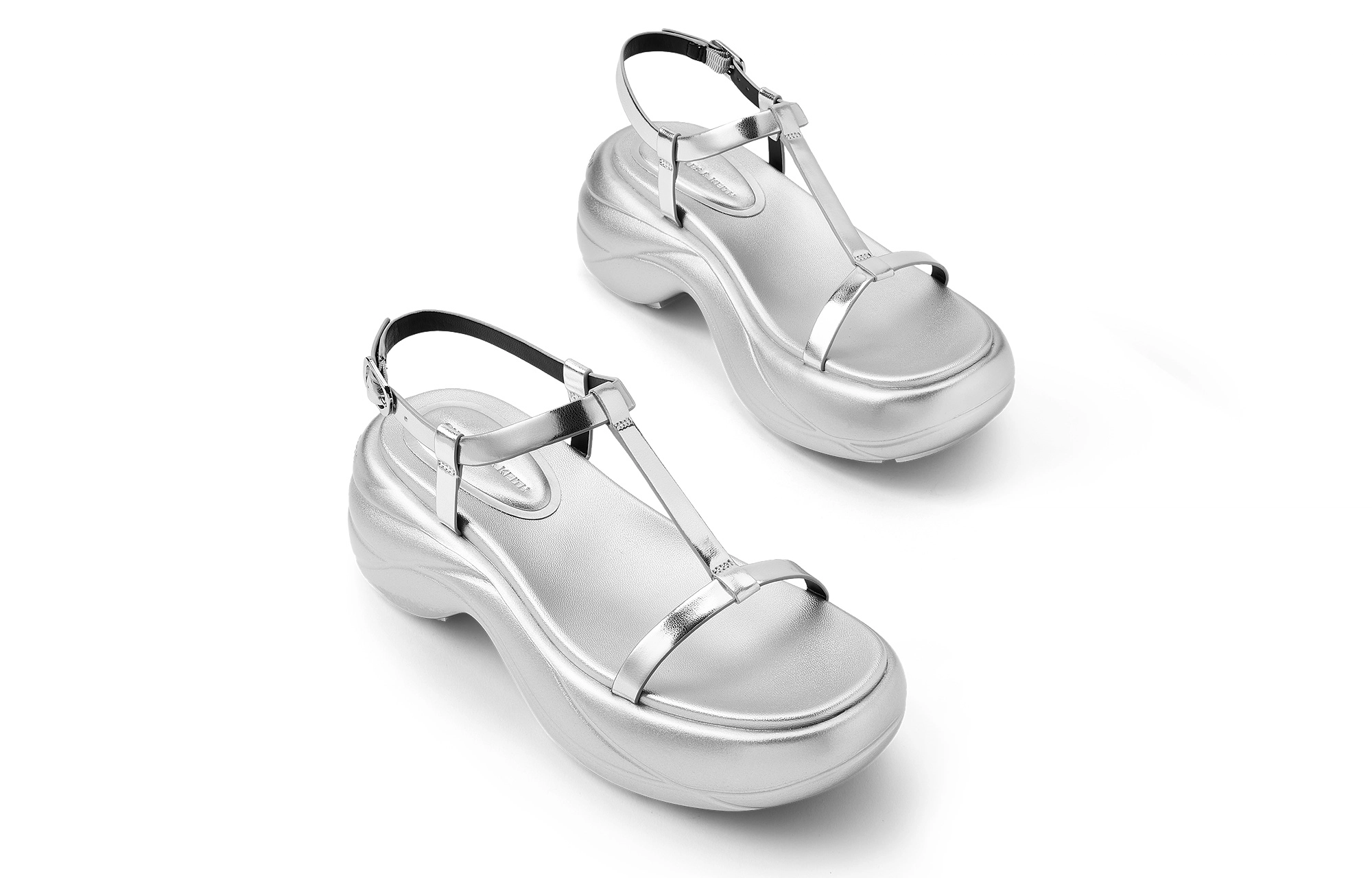 CHARLESKEITH ck PU 6.5cm CreamSilver