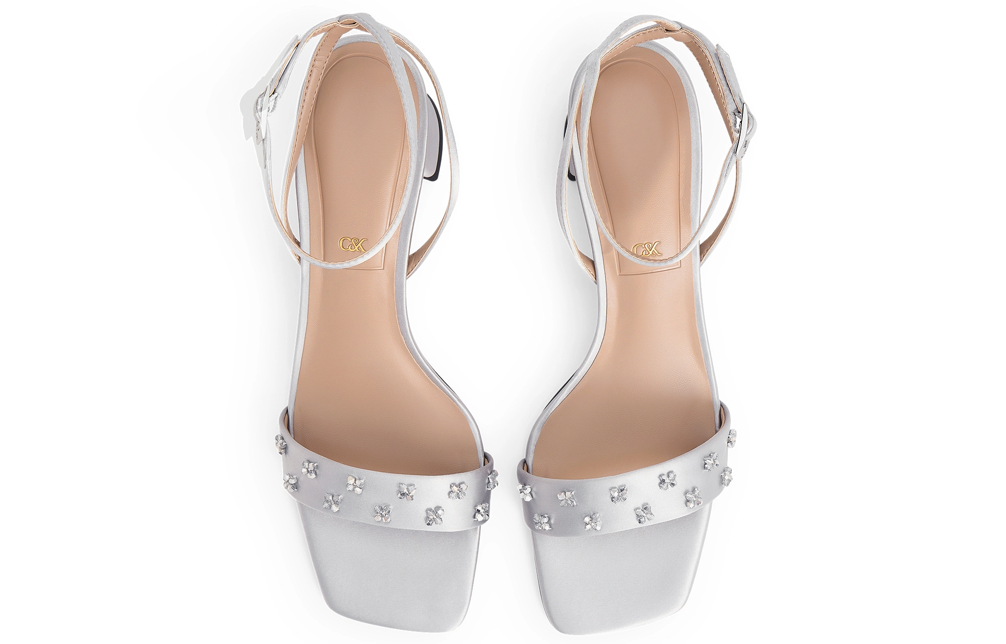 CHARLESKEITH PU 6cm WhiteSilver