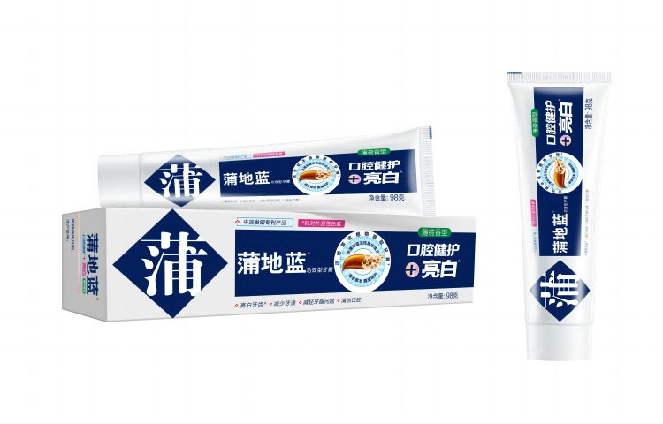 蒲地蓝亮白牙膏薄荷味留兰味重焕美牙减少牙渍沉淀