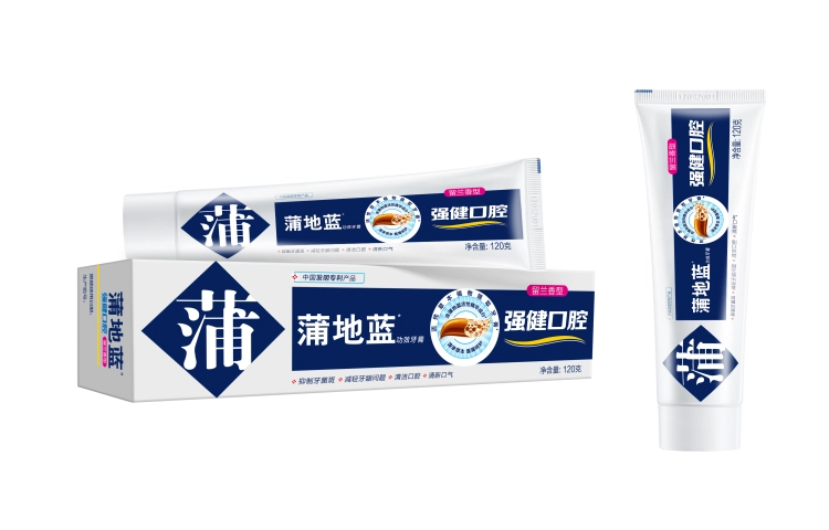 蒲地蓝强健口腔牙膏薄荷味留兰味清洁牙齿减轻牙龈问题清新口气男女通用