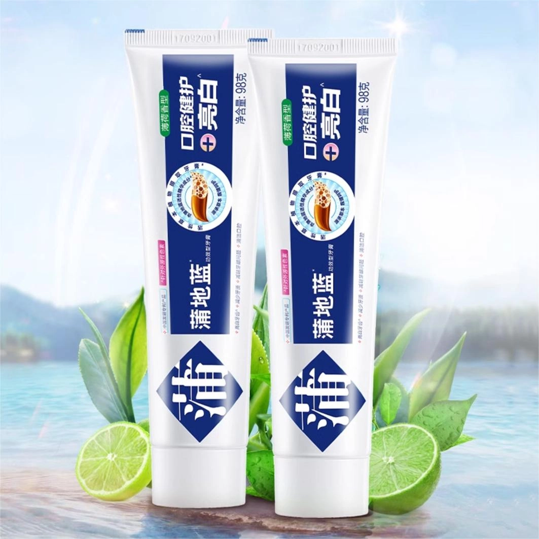 蒲地蓝亮白牙膏薄荷味留兰味重焕美牙减少牙渍沉淀
