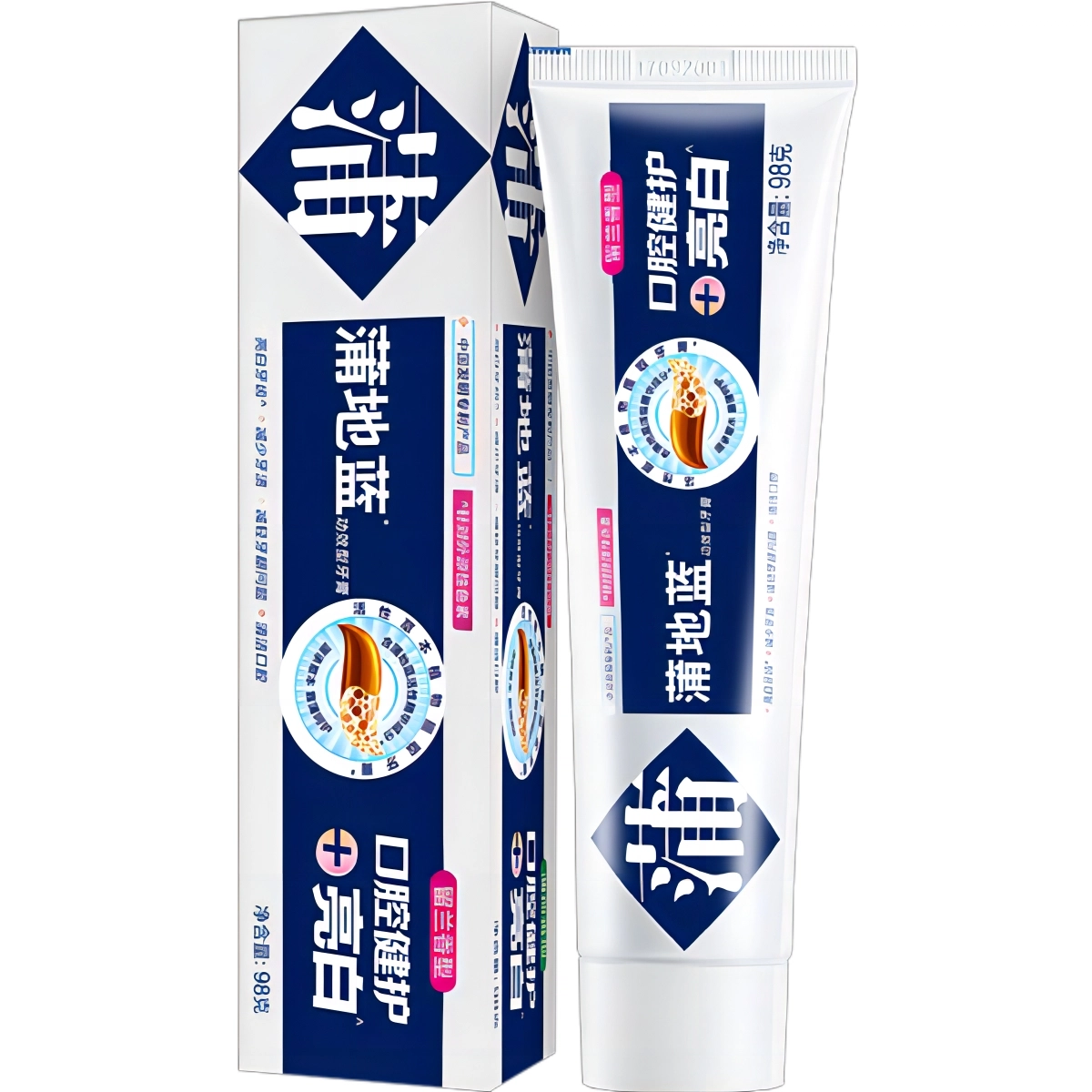 蒲地蓝亮白牙膏薄荷味留兰味重焕美牙减少牙渍沉淀