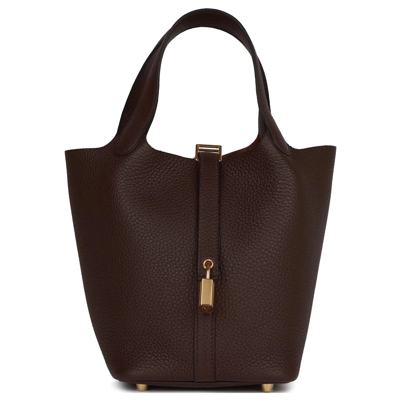 HERMES Picotin Lock 18 Clemence 3W Prunoir