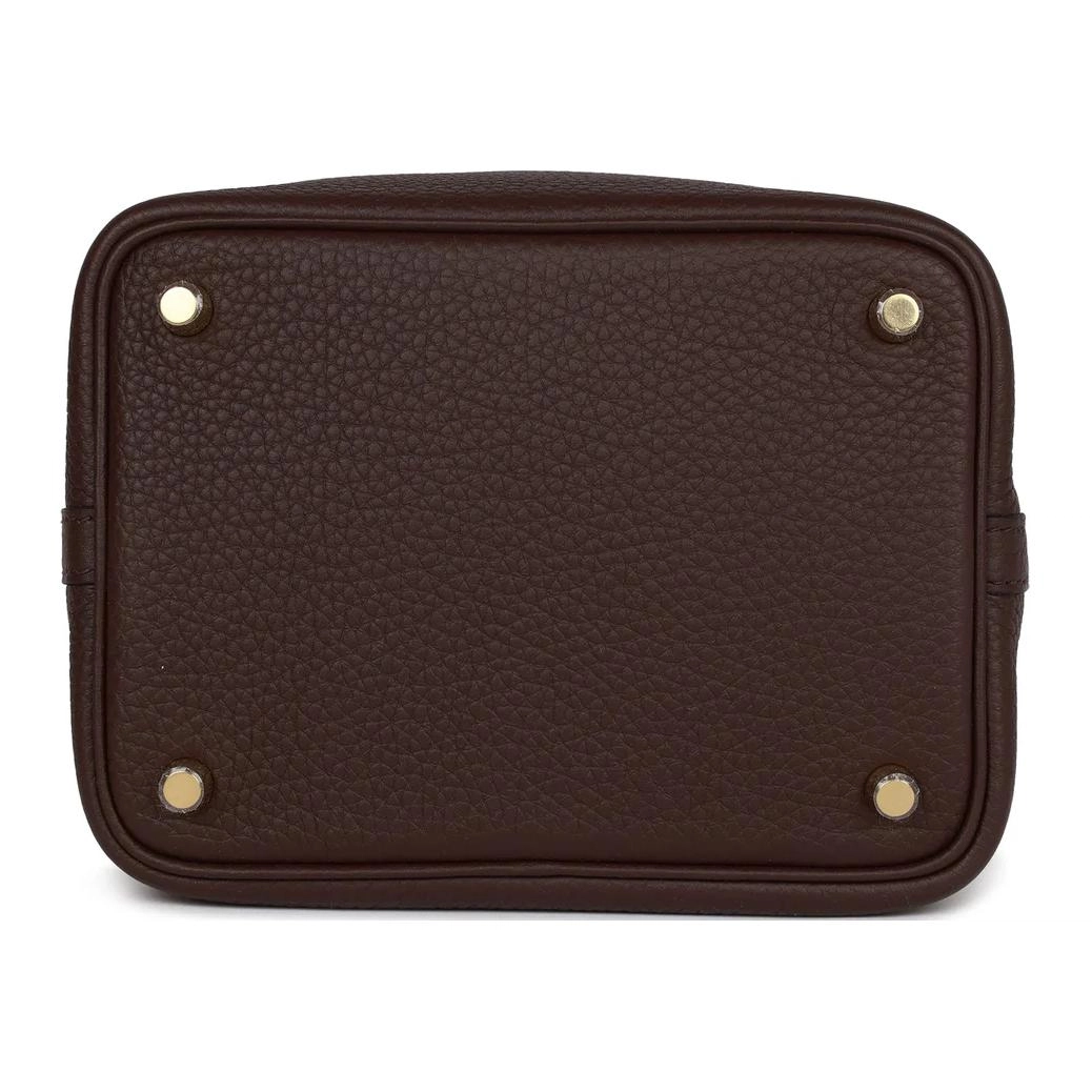HERMES Picotin Lock 18 Clemence 3W Prunoir