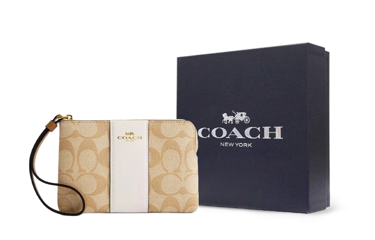 COACH Corner Zip Wristlet 15