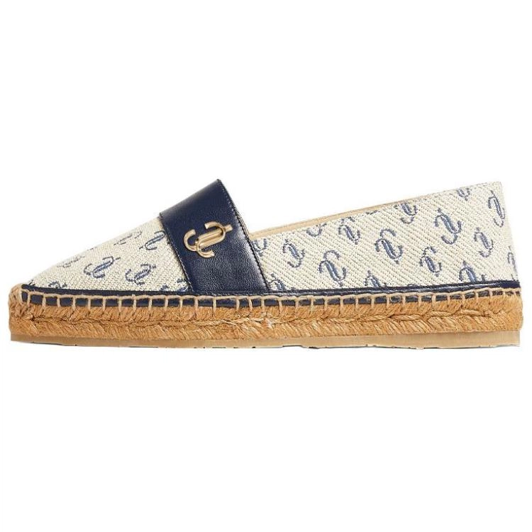 Jimmy Choo Dru Flat JC logo