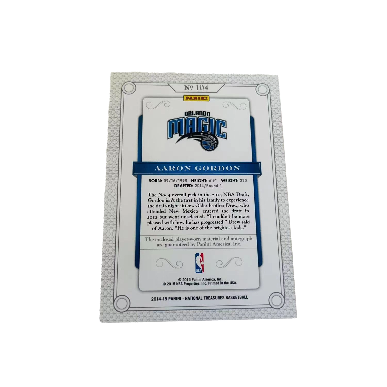 PANINI 14-15 RPA RC Patch