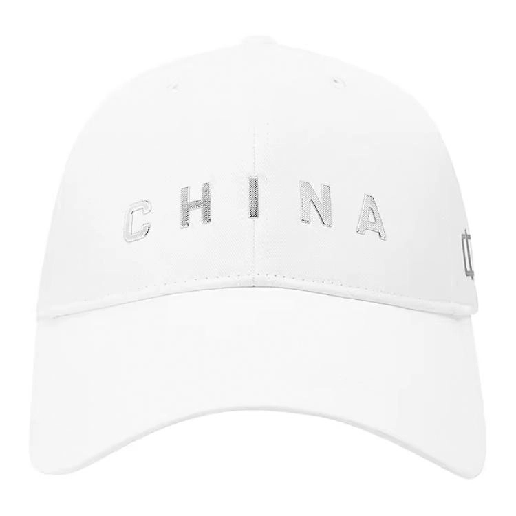 乔丹 字母标志 涤纶 鸭舌帽 男女同款情侣款 白色
