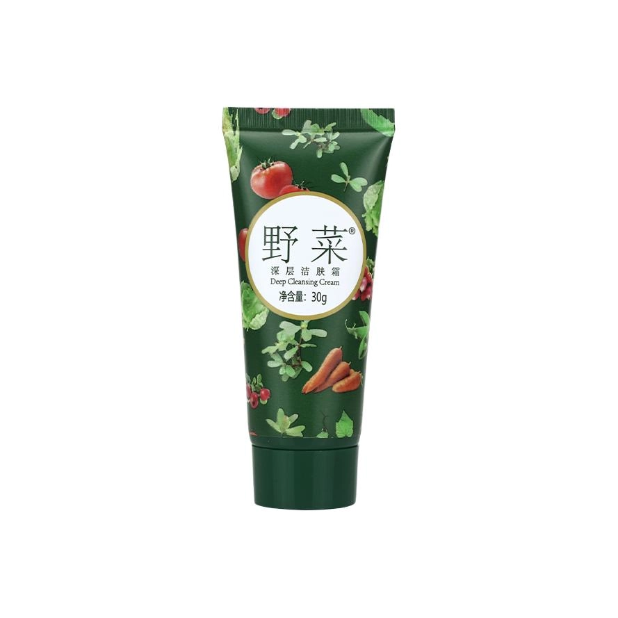 野菜 深层洁肤霜洁面 舒缓保湿滋润清爽补水 清新香味持续爽肤
