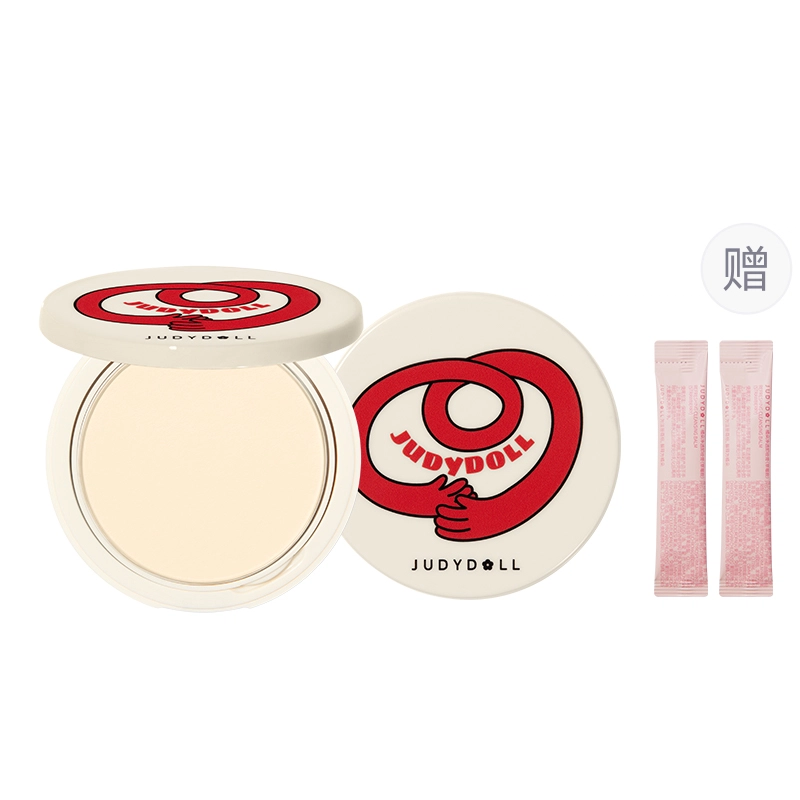 橘朵 新年限定 绵绵绒雾粉饼 自然持久哑光控油