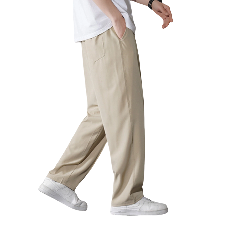 北极绒 薄款宽松束脚垂感速干休闲裤 男款