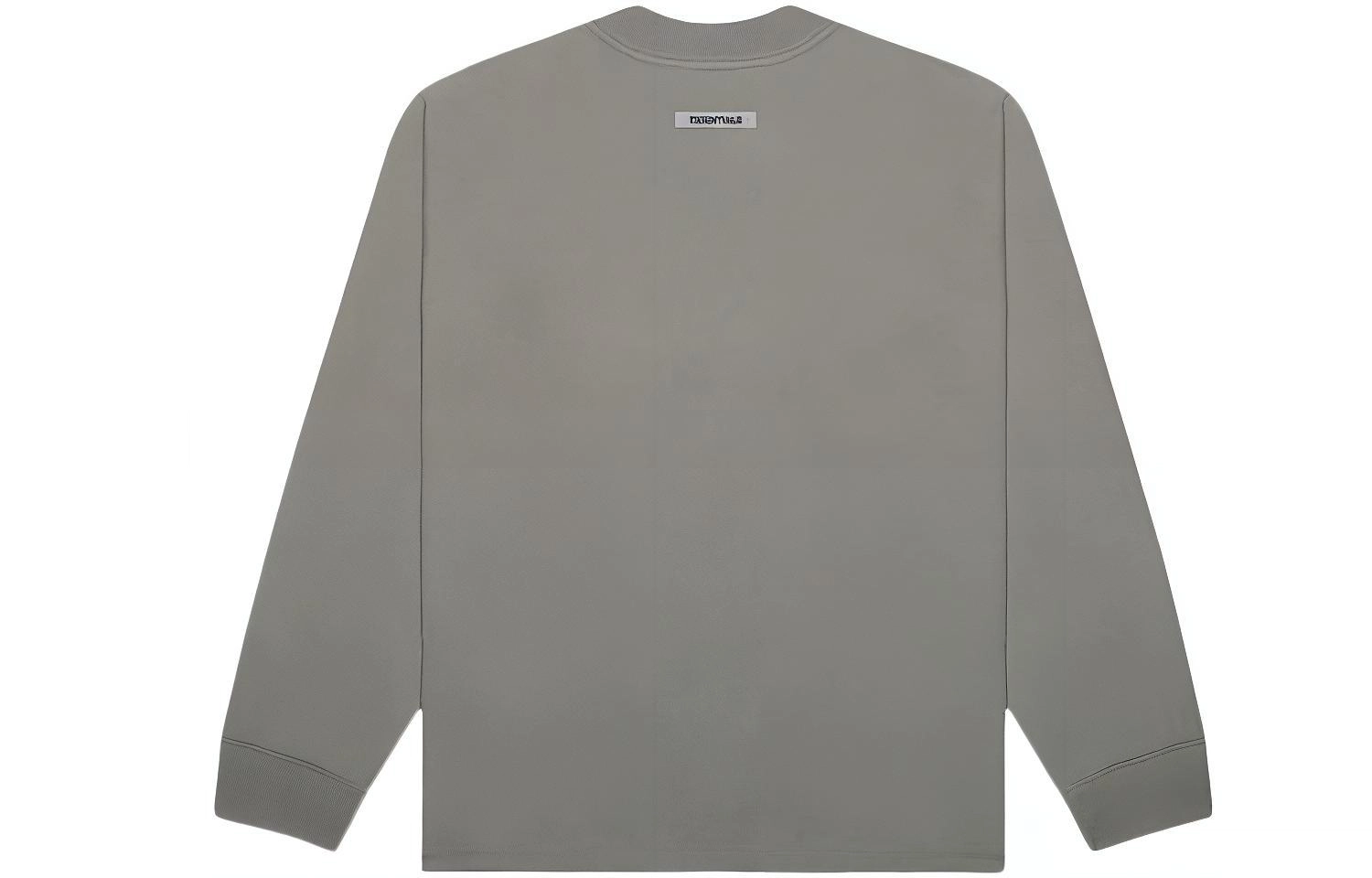 Fear of God Essentials 3D Silicon Applique Boxy Long Sleeve T-Shirt Cement LogoT