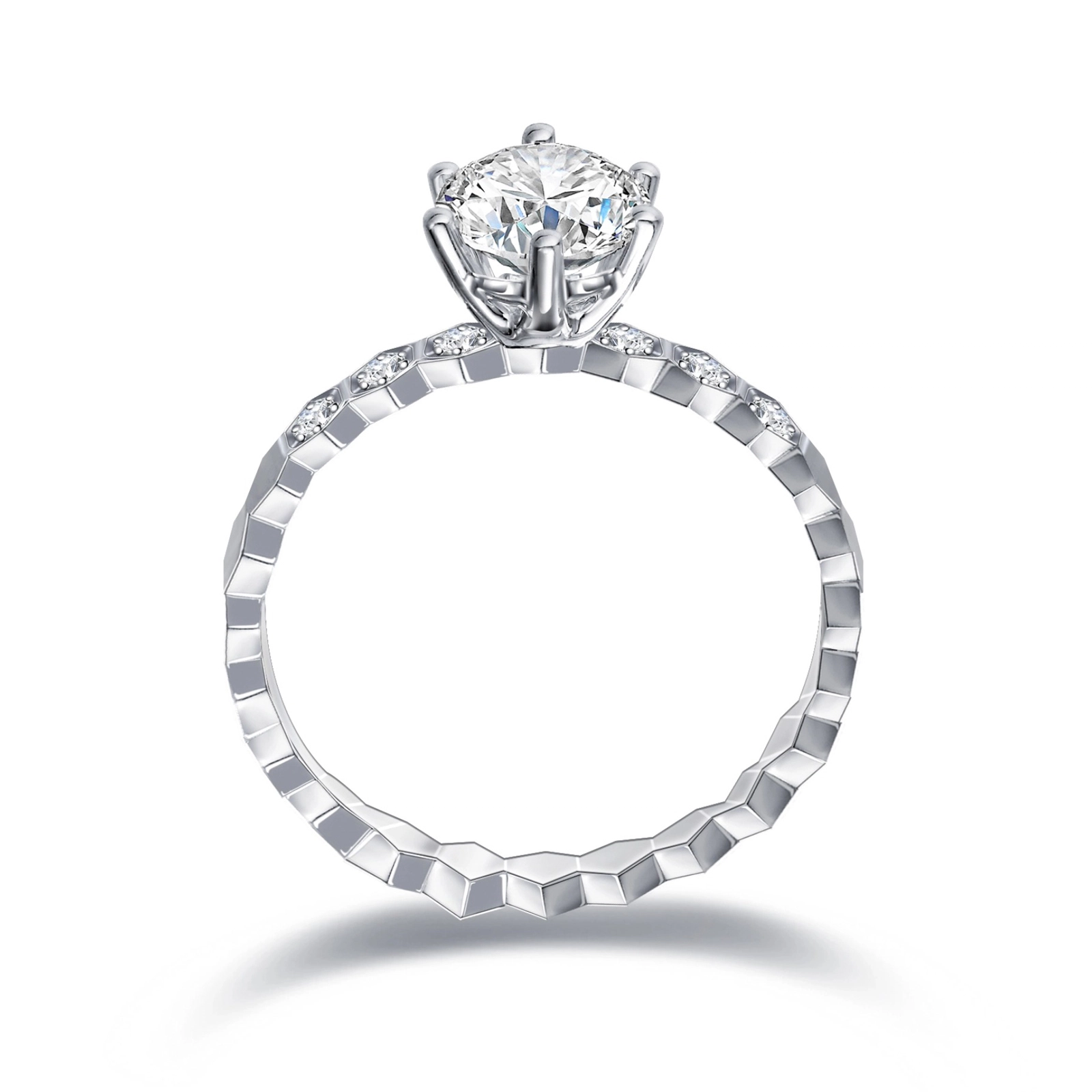 UA 18K 0.7ct1.0ctVVS1D3EX