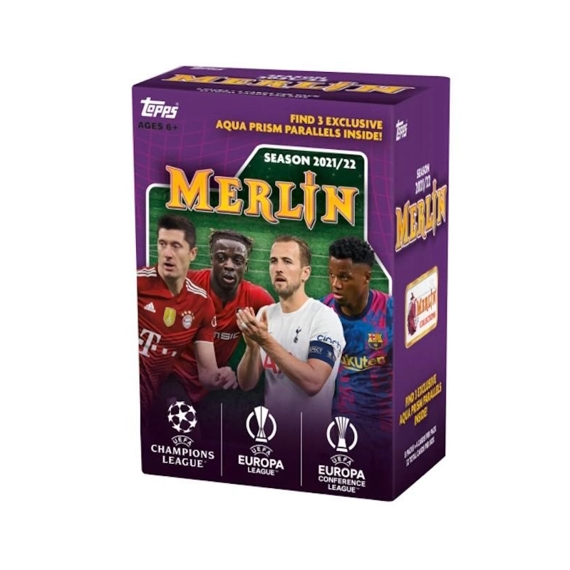 Topps 2022-22 UEFA champions Merlin soccer blaster