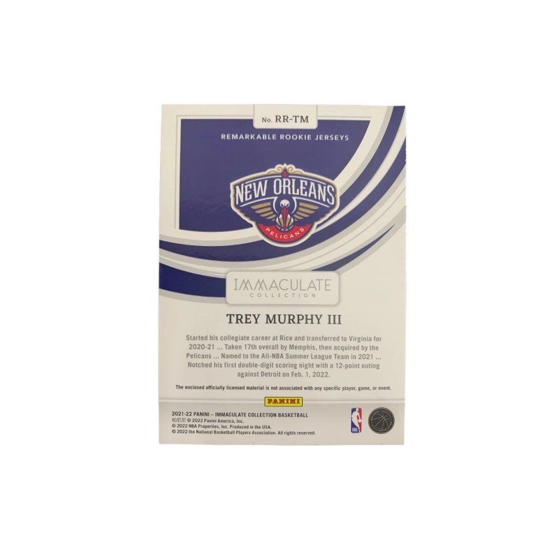 PANINI 2021-22 IMM patch RC 0910