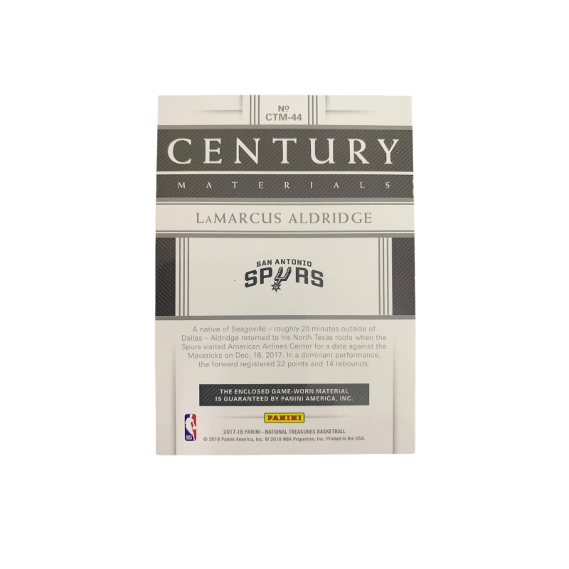 PANINI 2017-18 century patch 2525