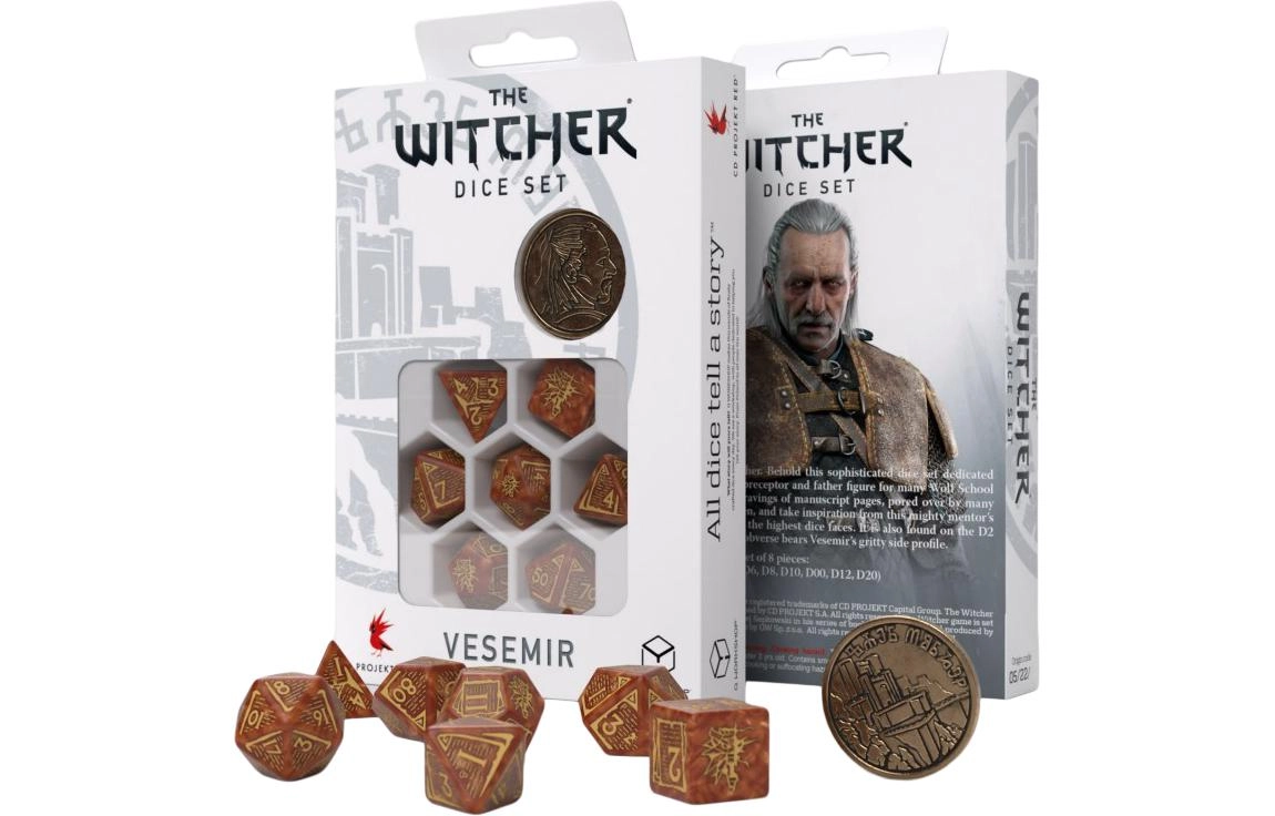 The Witcher Dice Set Vesemir The Wise Witcher