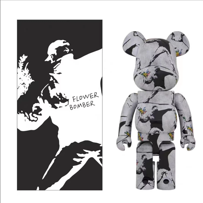 BERBRICK banksy flower bomber 7cm28cm70cm