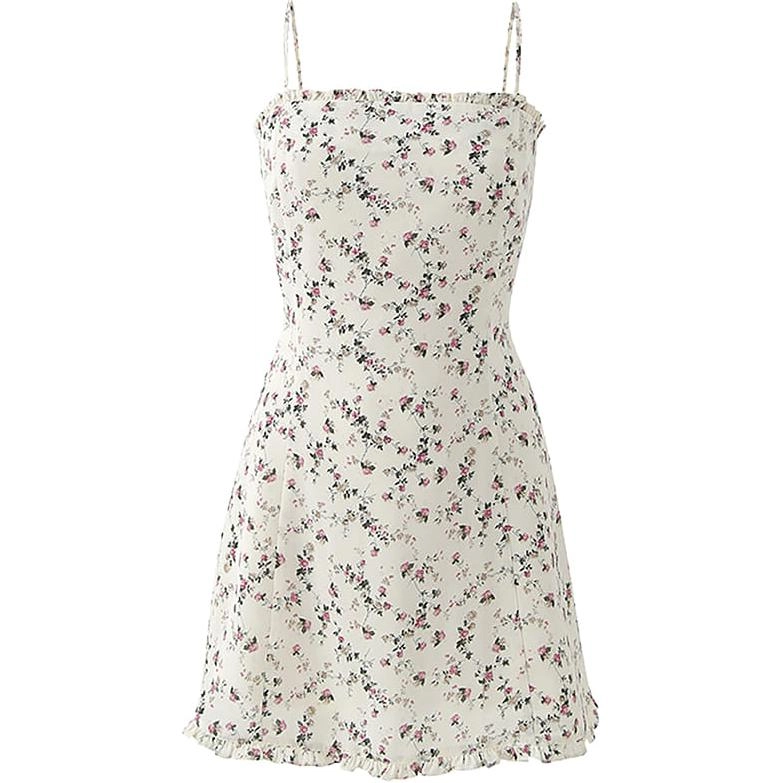 NOT YOUR ROSE SS24 Frill mini dress Ivory