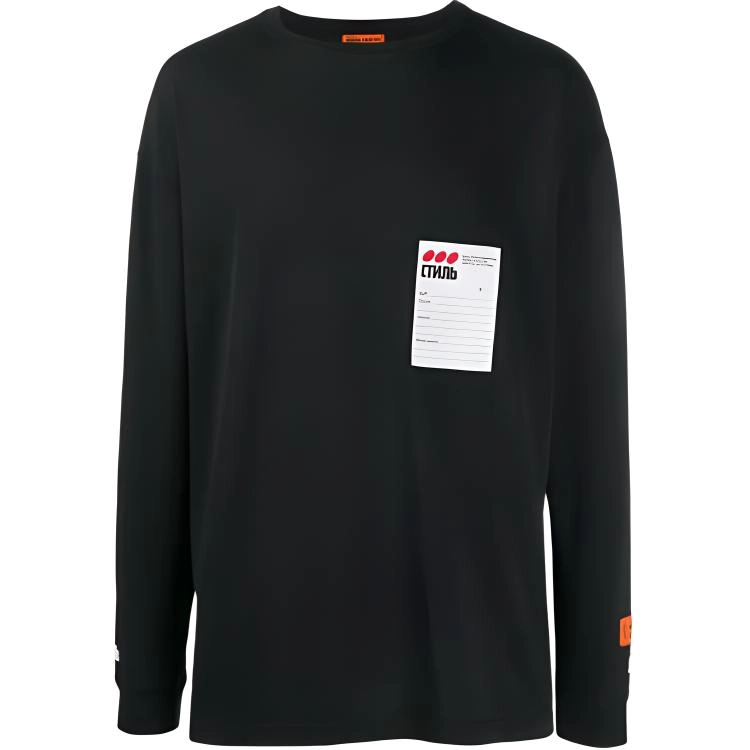 HERON PRESTON Sticker Embroidered Sweatshirt T