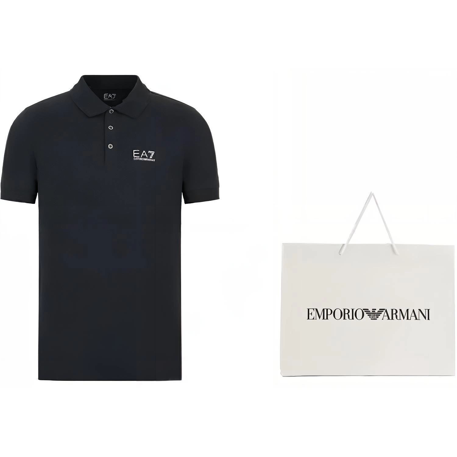 EMPORIO ARMANI SS23 Core Identity Stretch Cotton Polo Shirt PoloPolo