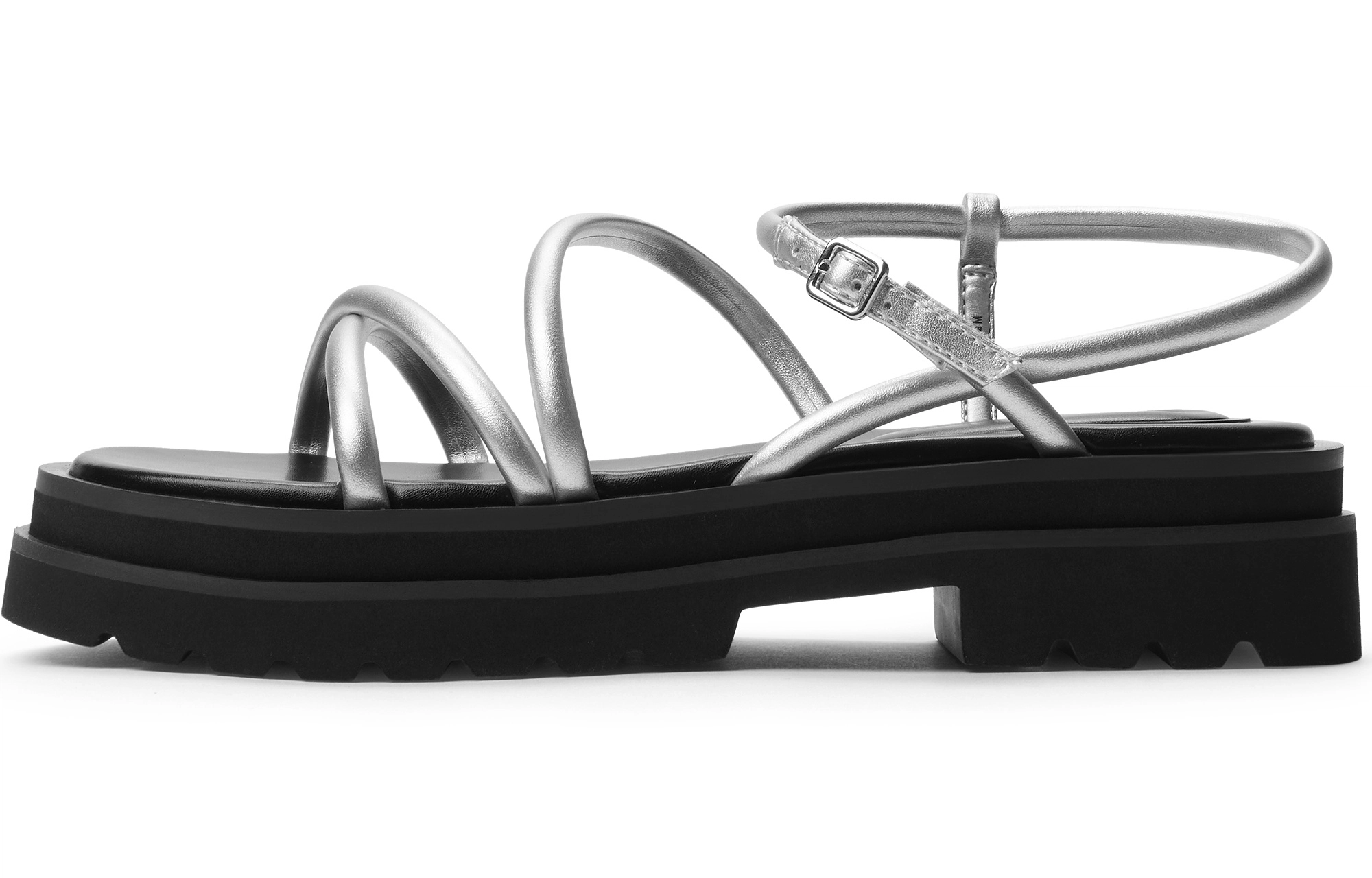 CHARLESKEITH ck EVAPU 4.1cm SilverBeigeBlack
