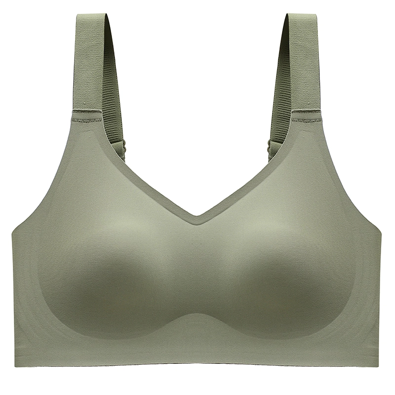 浪莎 无钢圈聚拢收副乳上托防下垂薄款大码无痕背心式文胸 女款