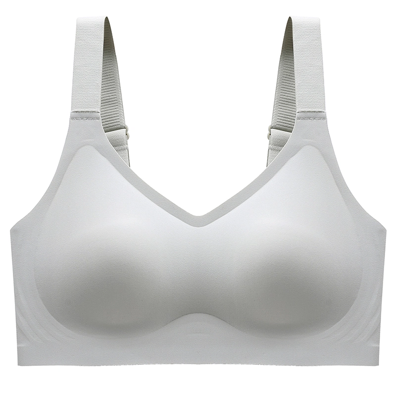 浪莎 无钢圈聚拢收副乳上托防下垂薄款大码无痕背心式文胸 女款