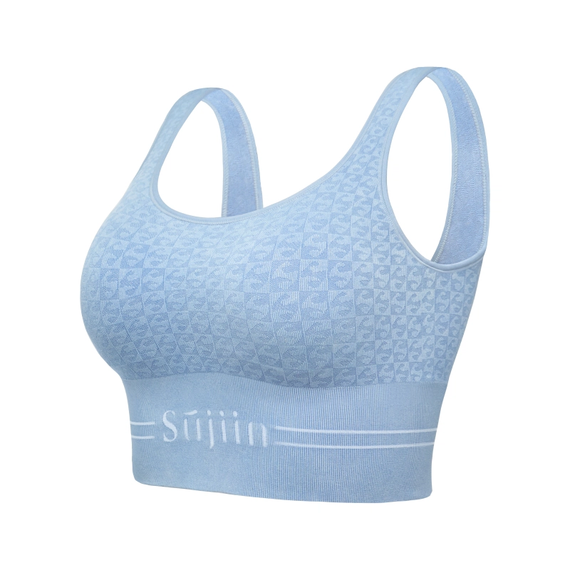 素肌良品 纯色带胸垫外穿瑜伽运动背心 女款