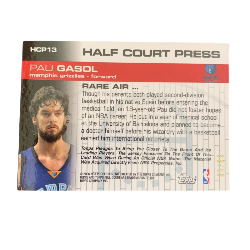 Topps 2006Full Court Pau Gasol 0599