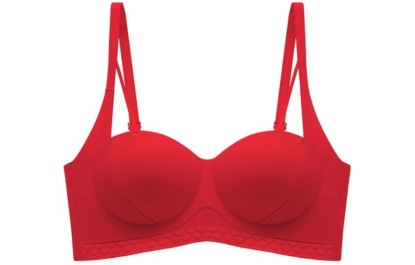 浪莎 聚拢小胸无痕收副乳防下垂无钢圈提拉文胸 女款