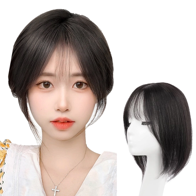 时影 假发片头顶补发 全真发星空网补发片 蓬松高颅顶遮白发 女