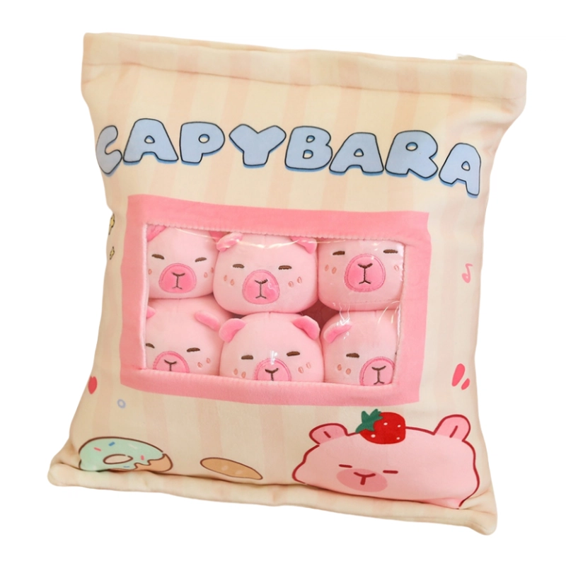 豪伟达 卡皮巴拉零食抱枕 创意萌趣 玩偶周边