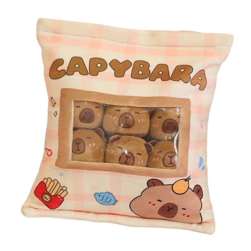 豪伟达 卡皮巴拉零食抱枕 创意萌趣 玩偶周边