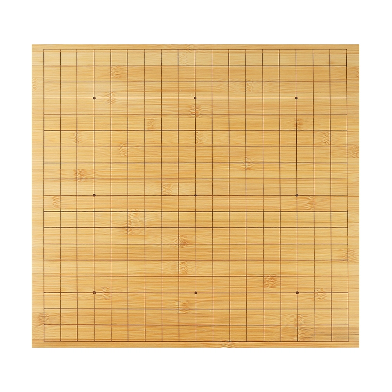 妙记 围棋五子棋 中国象棋三用加厚实木楠竹 双面直角楠竹棋盘 桌游