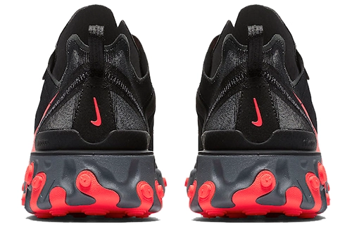 Nike React Element 55 Black Solar Red