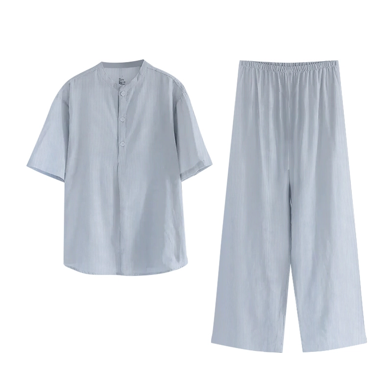 怡吾色 舒适透气圆领家居服简约纯色休闲可外穿睡衣套装 女款