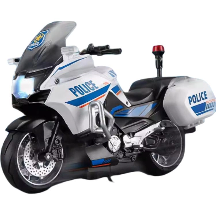 卡威 铁骑警车摩托车 摆件 成品模型