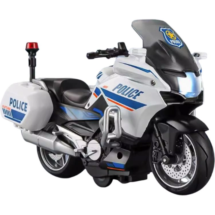 卡威 铁骑警车摩托车 摆件 成品模型