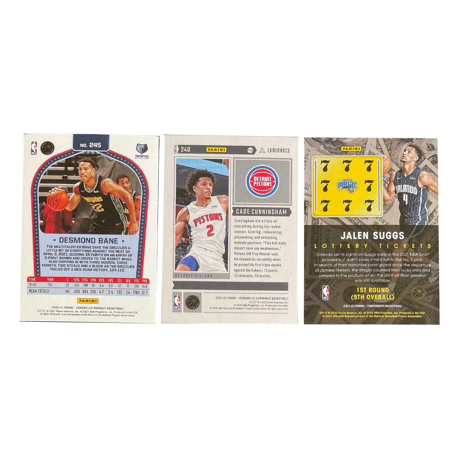 PANINI 2020-21 2022RC 3