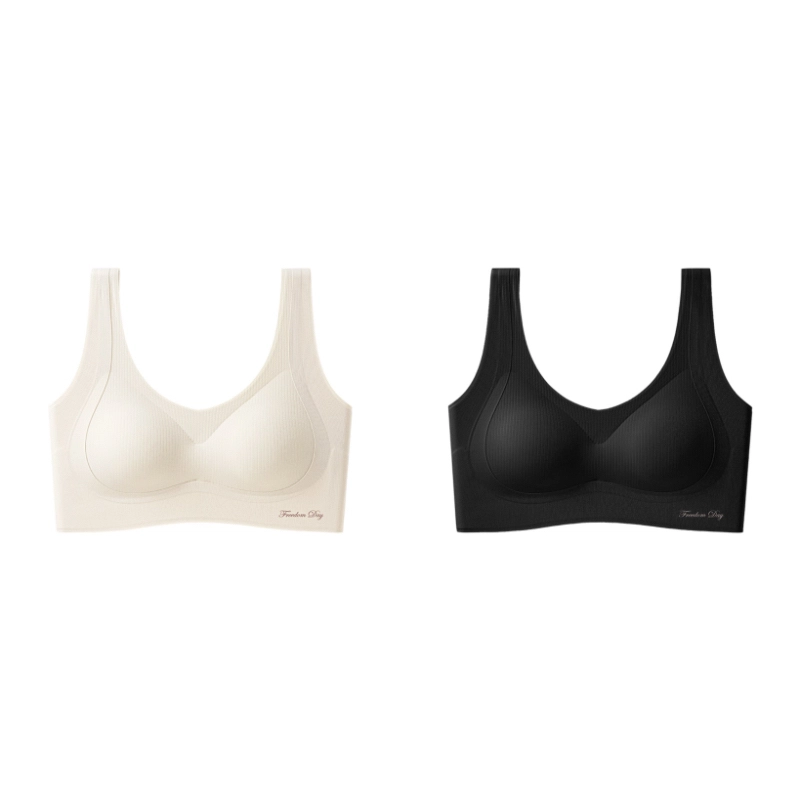 俞兆林 极简无钢圈美背上托聚拢防下垂收副乳纯色薄款文胸 女款 组合装