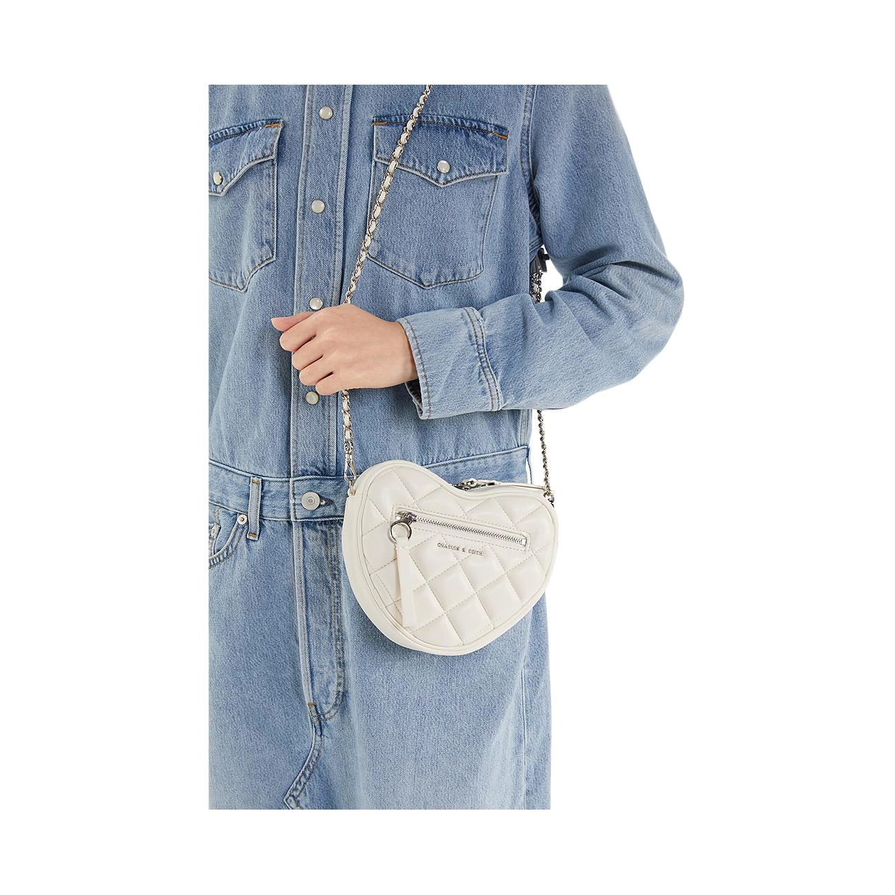 CHARLESKEITH ck PU SilverNoirCreamRed