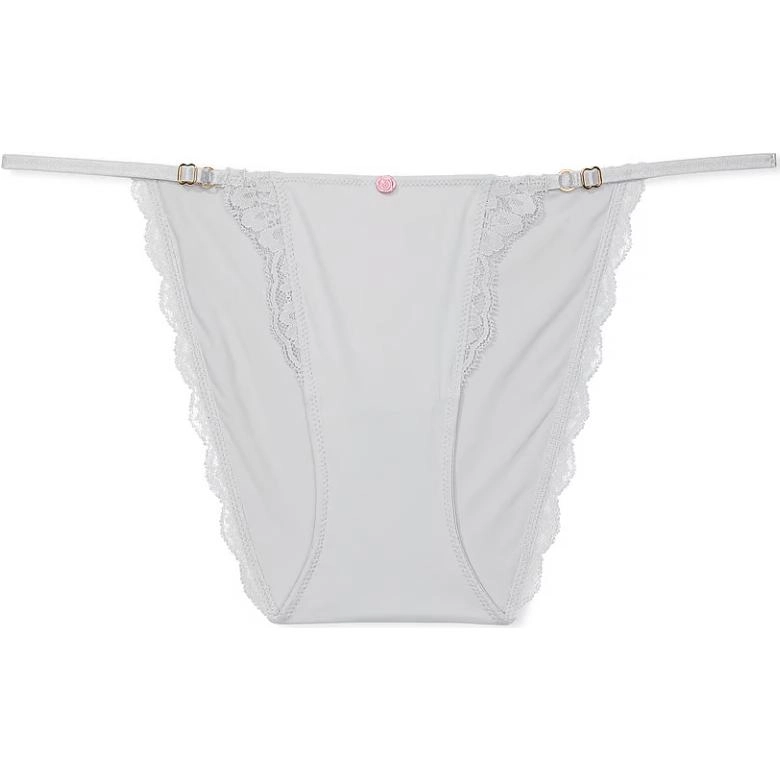 Victoria's Secret DREAM ANGELS Lace Adjustable String Bikini Panty Grey 1