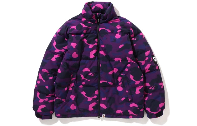 A BATHING APE FW22 Color Camo Relaxed Fit Down Jacket