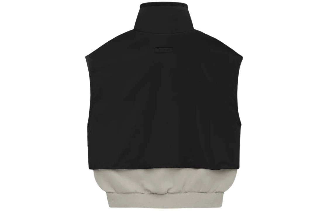Fear of God Essentials SS24 drop2 Nylon Fleece Mockneck Vest Jet BlackSeal